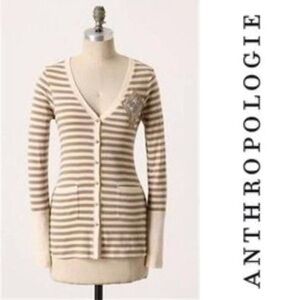 Anthropologie Tiny art school button cardigan